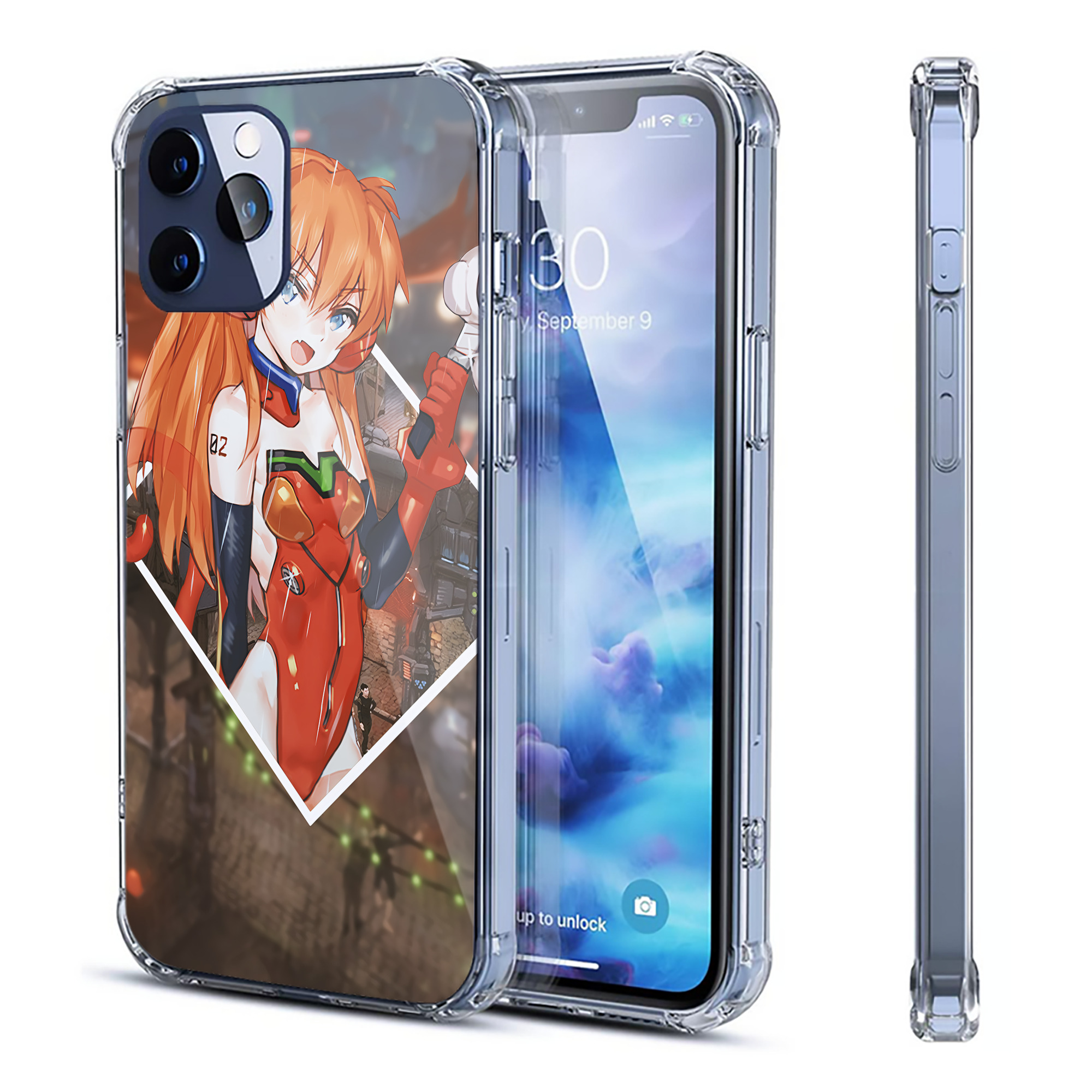 （画像用） EVA 新世紀エヴァンゲリオン 【iPhone 12シリーズ対応】透明スマホケース（クリアソフトケース）